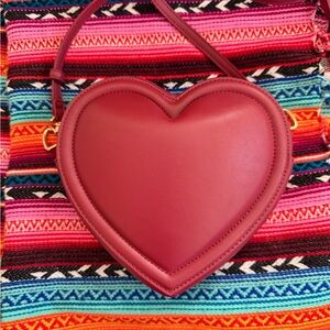 Heart-Shaped Pink Bag
